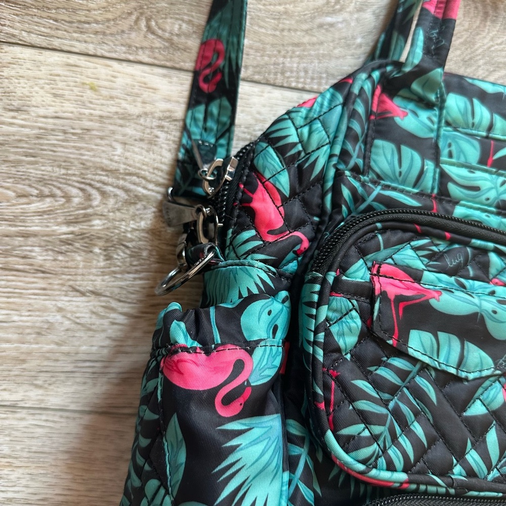 Lug Mini Puddle Jumper Bag Flamingo Print - Picture 3 of 12